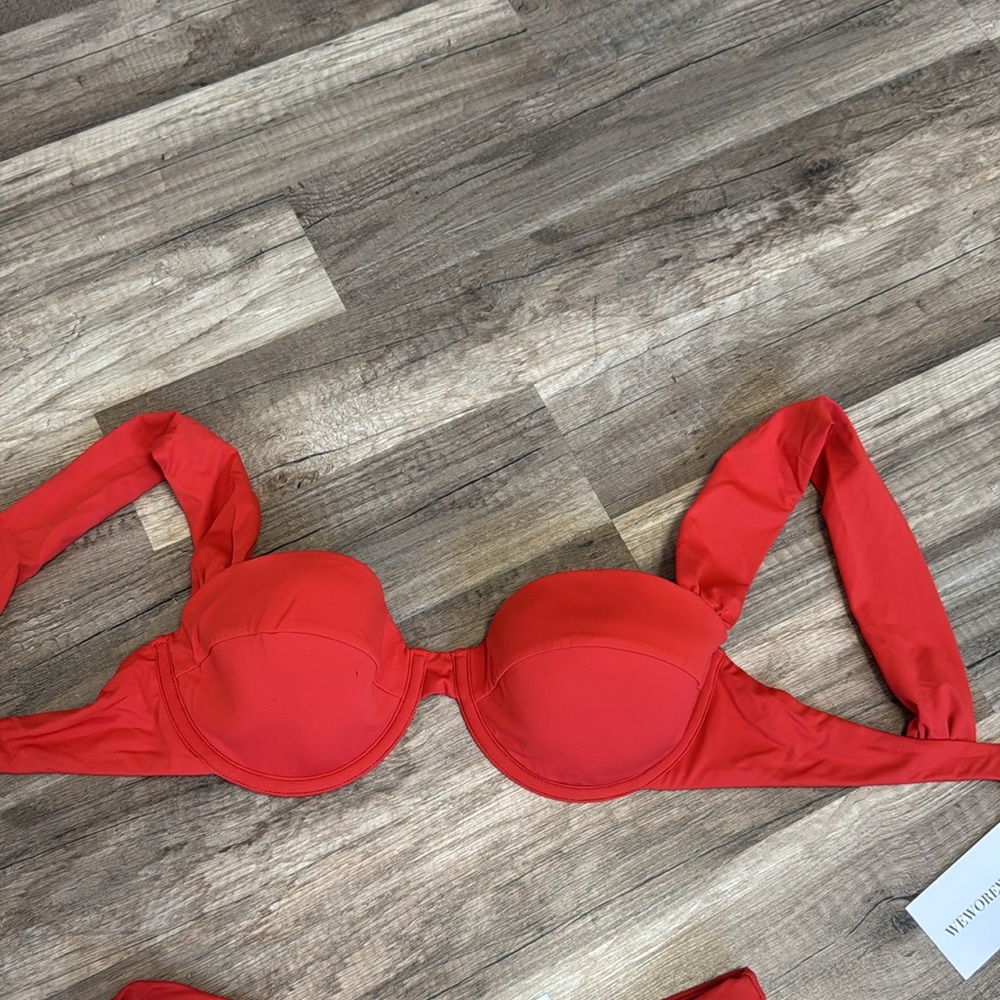 Shop weworewhat coral bikini set - Picture 2 of 5